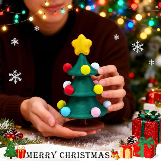 Rotating 3D Christmas Tree Toy