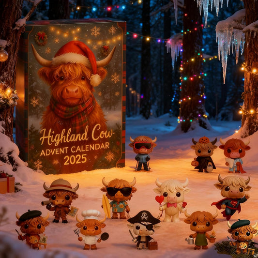 Highland Cow Christmas Advent Calendar